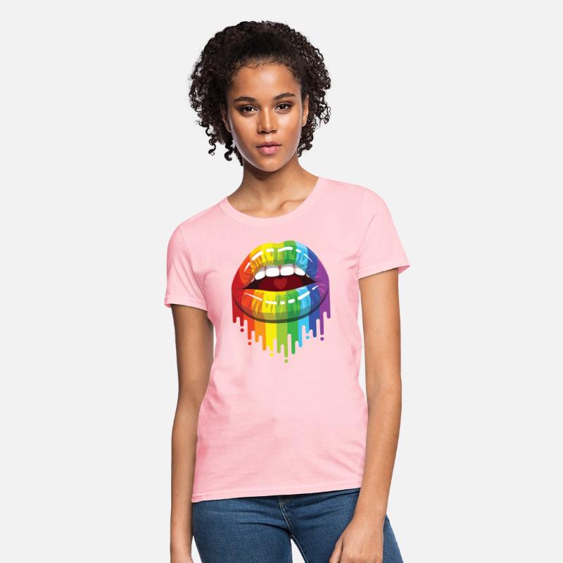Rainbow Lips For LGBTQ Gay Pride