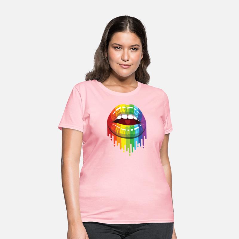Rainbow Lips For LGBTQ Gay Pride