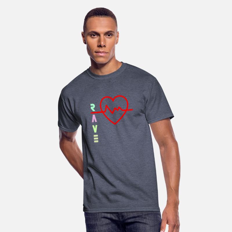Rave with heart beat logo