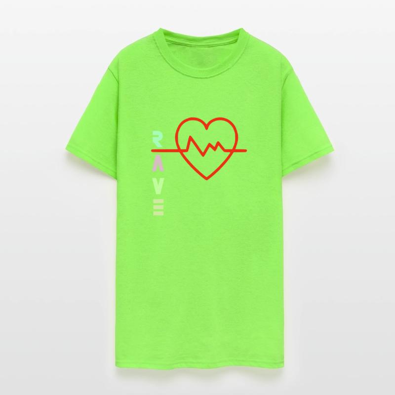 Rave with heart beat logo