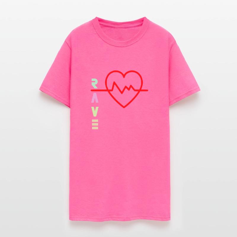 Rave with heart beat logo