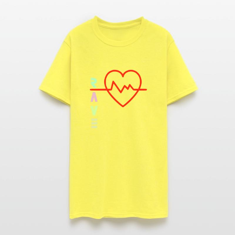 Rave with heart beat logo