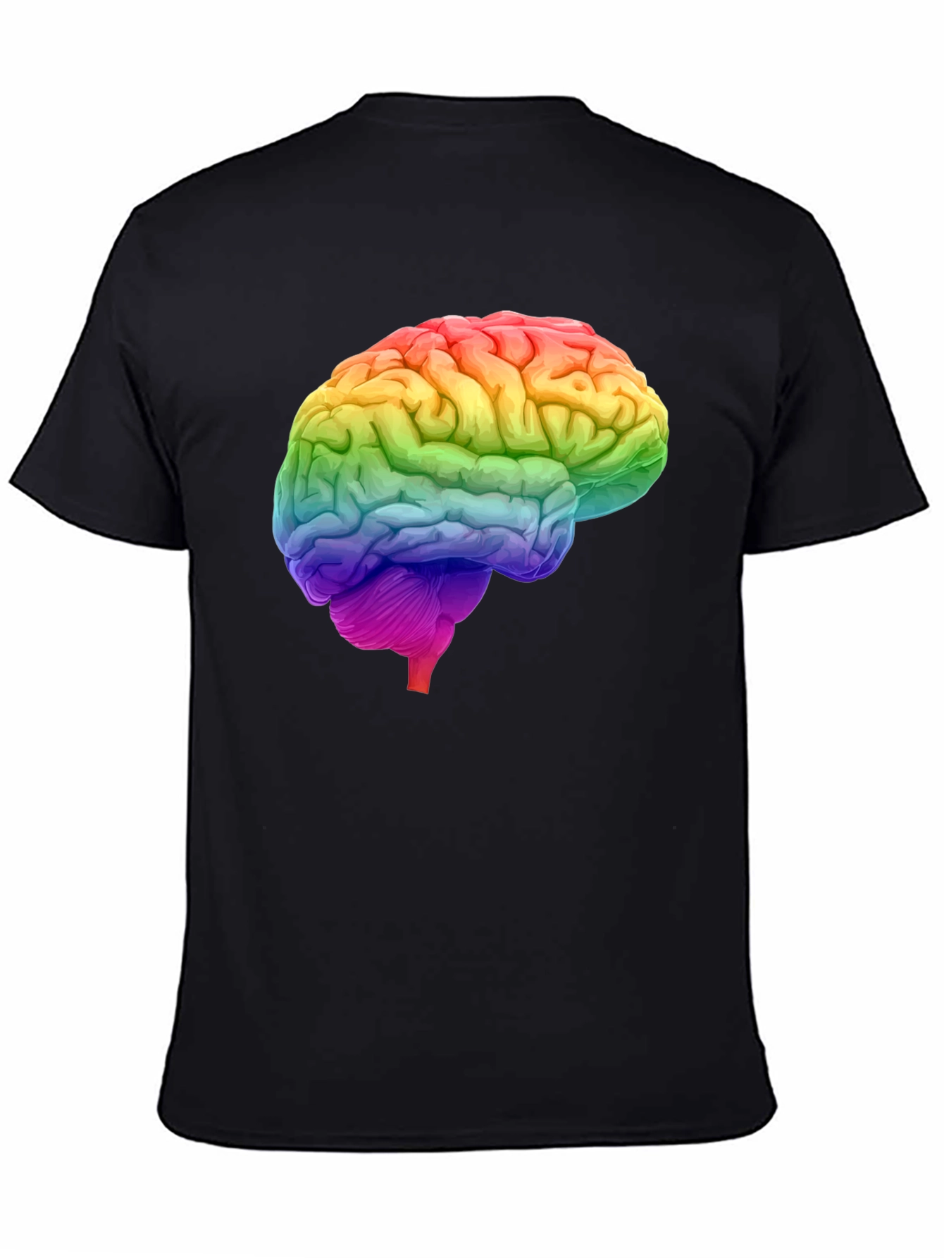 Rainbow Brain Graphic T-Shirt - Unique Design