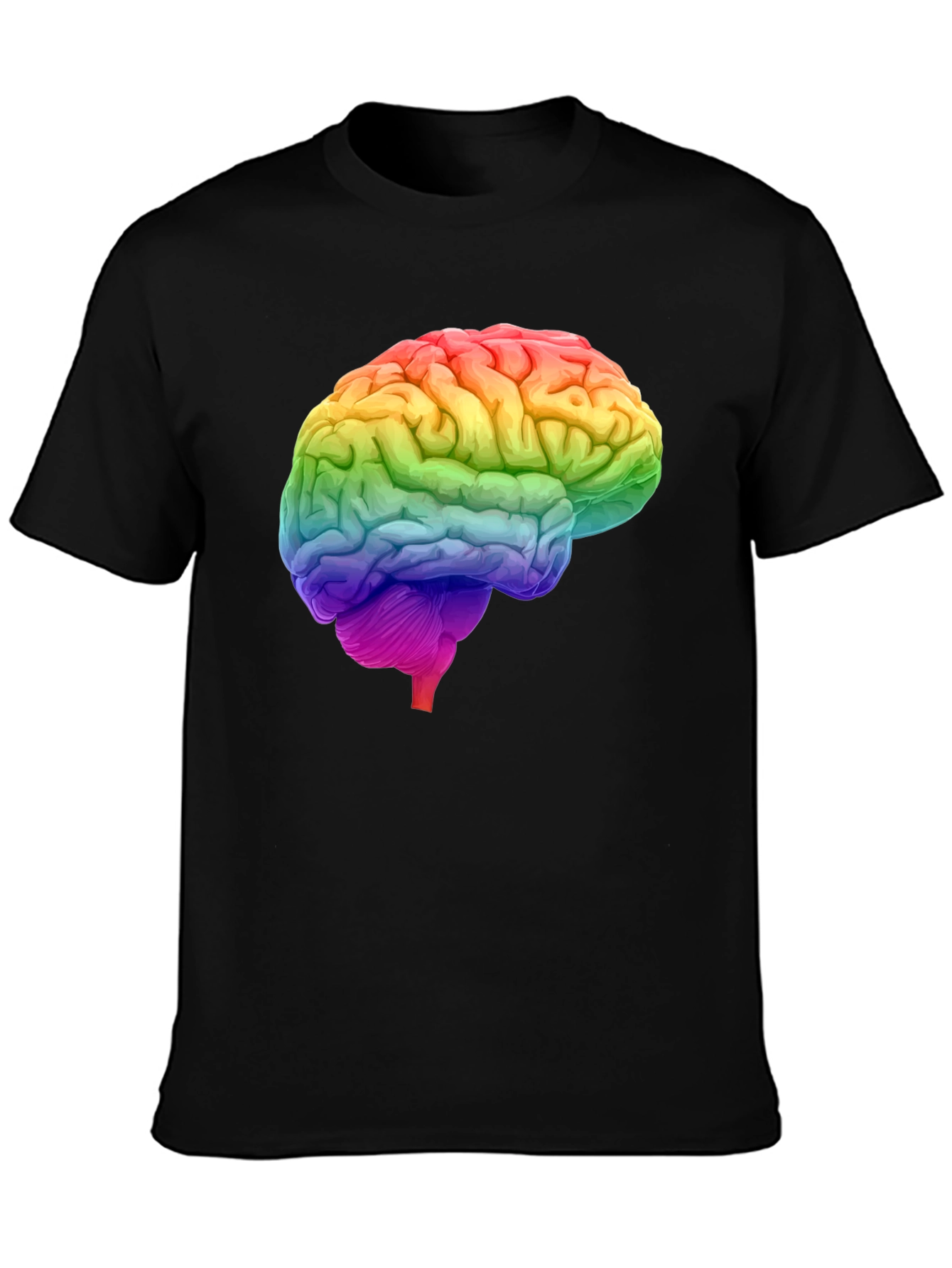 Rainbow Brain Graphic T-Shirt - Unique Design