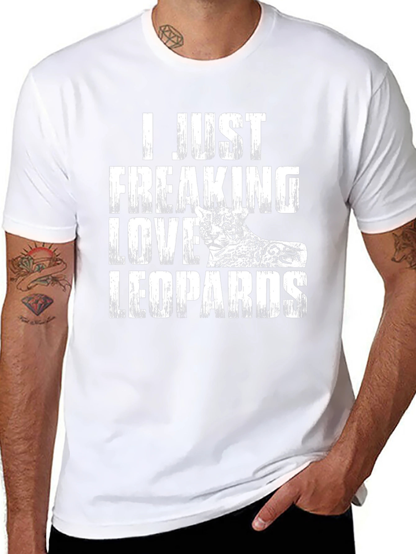 I Love Leopards Graphic T-Shirt