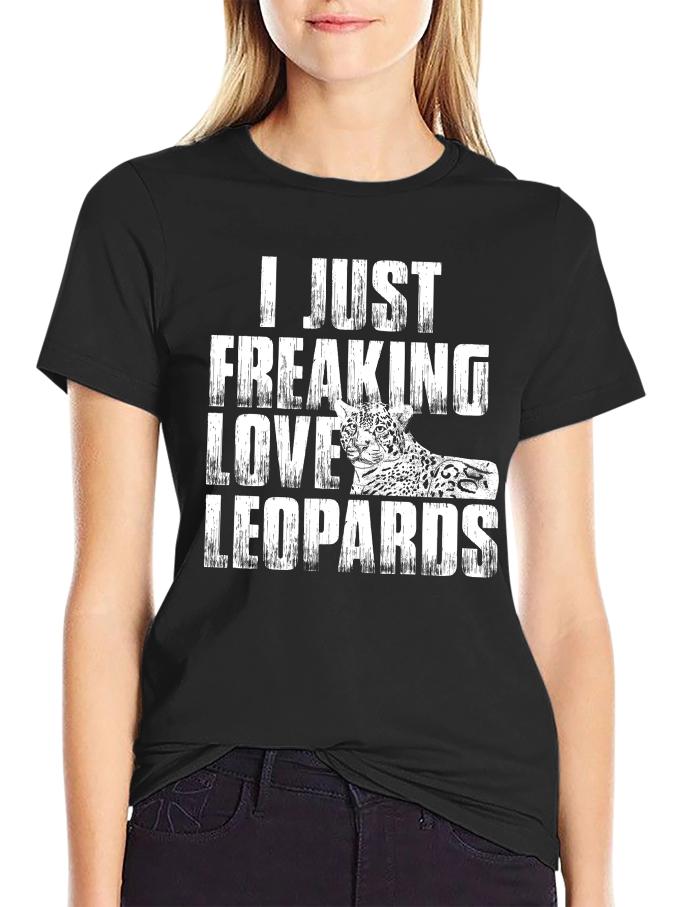 I Love Leopards Graphic T-Shirt