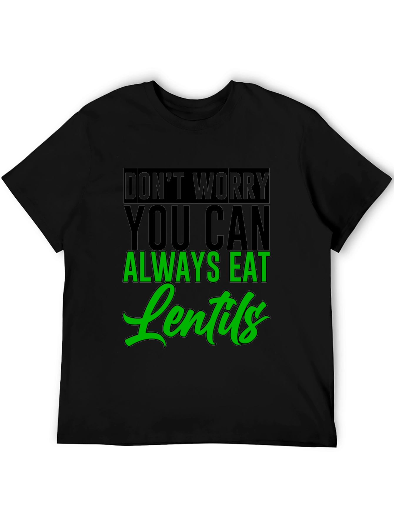Eat Lentils Graphic Tee - Funny Vegan T-Shirt