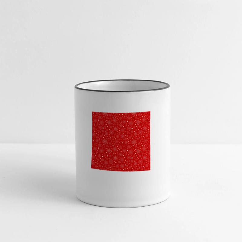 Red Snowflakes Pattern