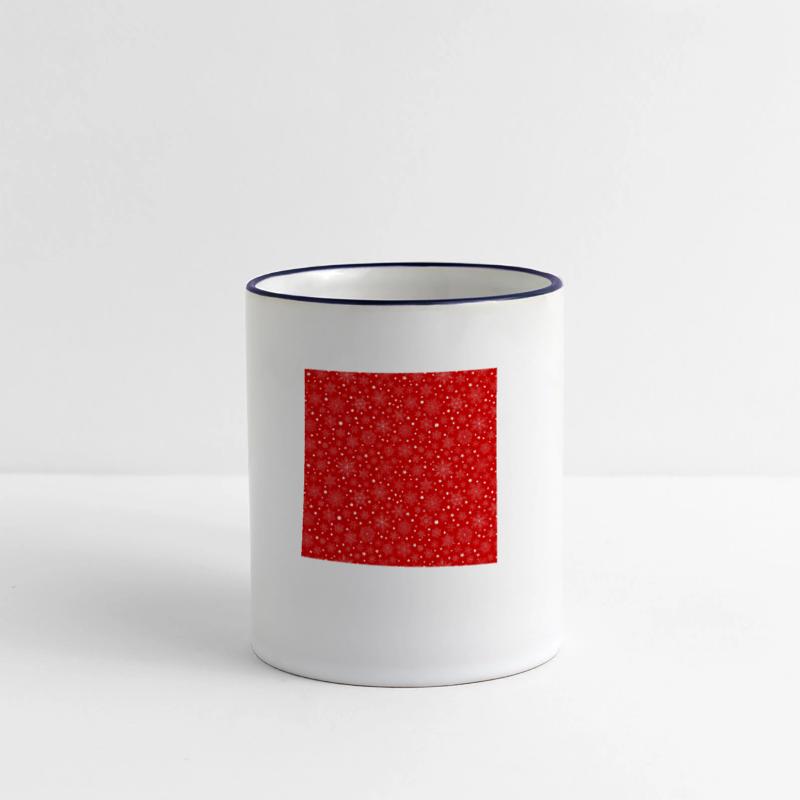 Red Snowflakes Pattern