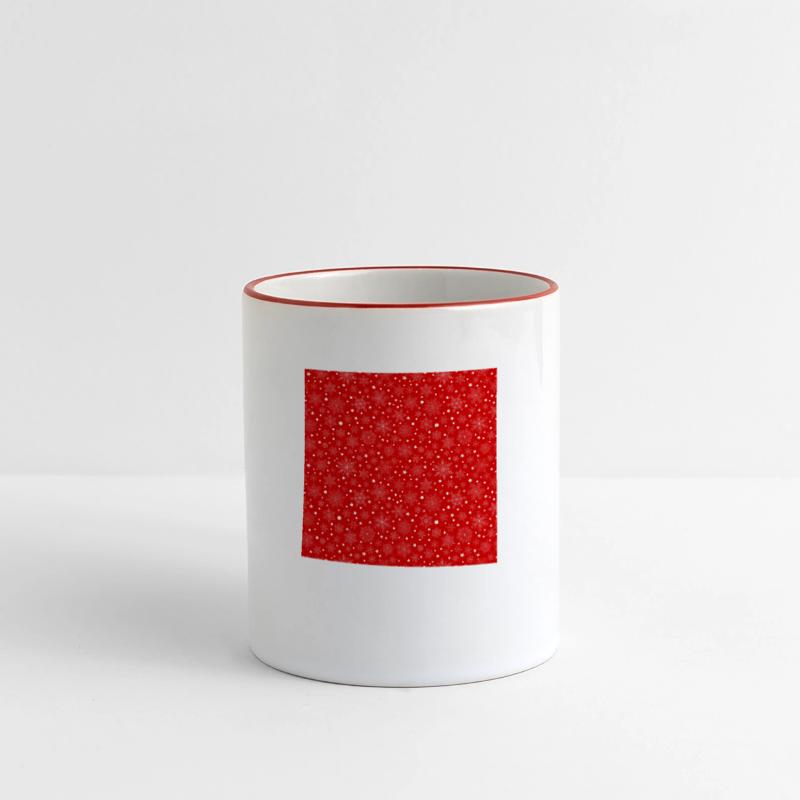 Red Snowflakes Pattern