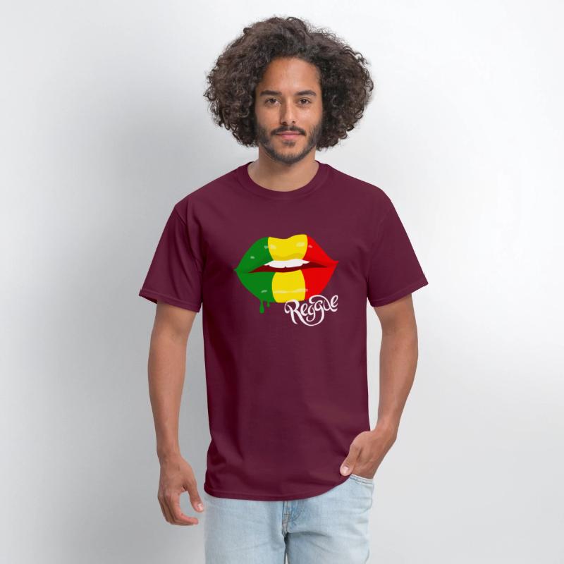 Reggae For Rastafarian Flag Lips Reggae