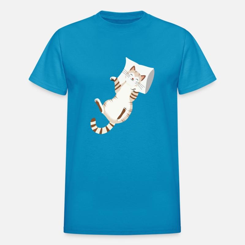 Relaxed Cat with Pillow-Cozy Animal Design