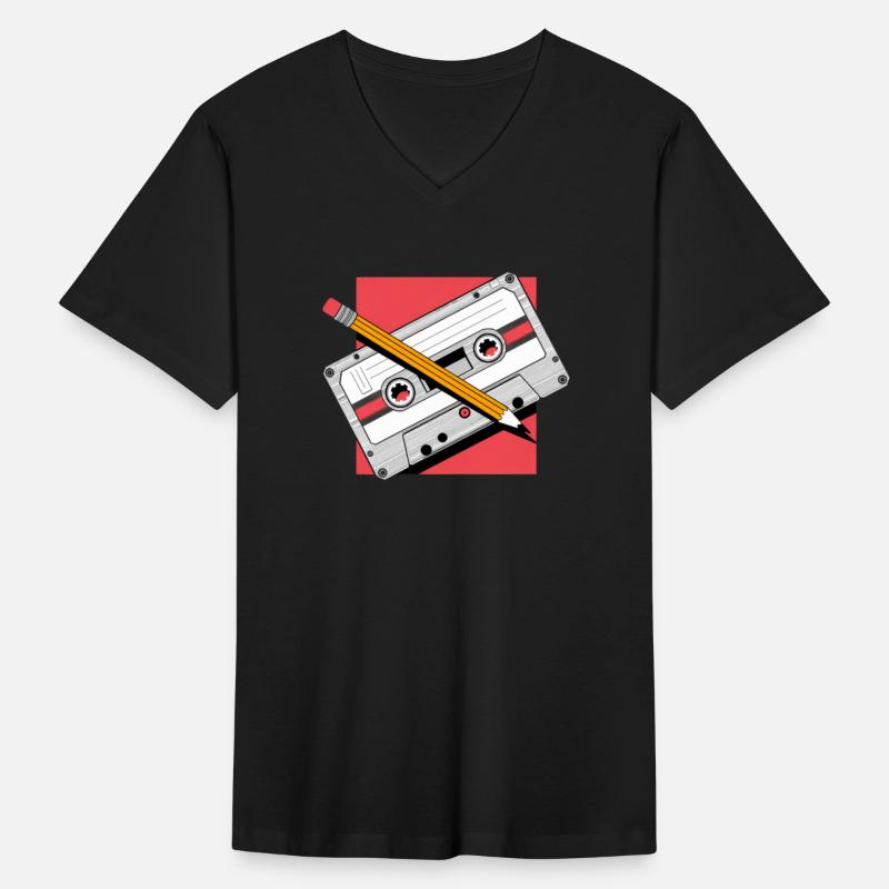 Retro Cassette Tape with Pencil Tags
