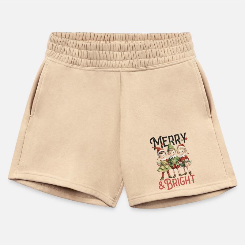 Retro Christmas Elves Merry And Bright