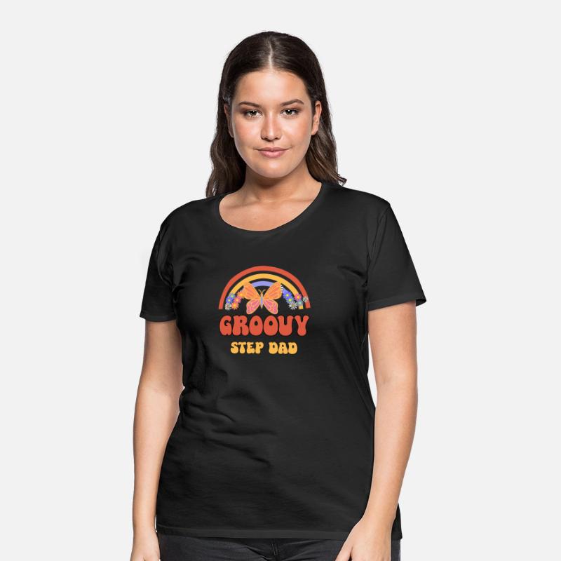 Retro Groovy Step Dad Hippie Family Matching