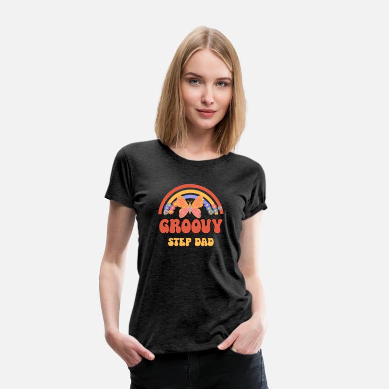 Retro Groovy Step Dad Hippie Family Matching
