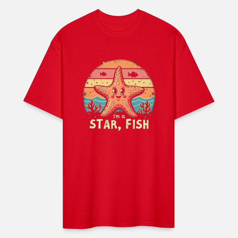 Retro Starfish Iâm a Star, Fish Funny Ocean Tee