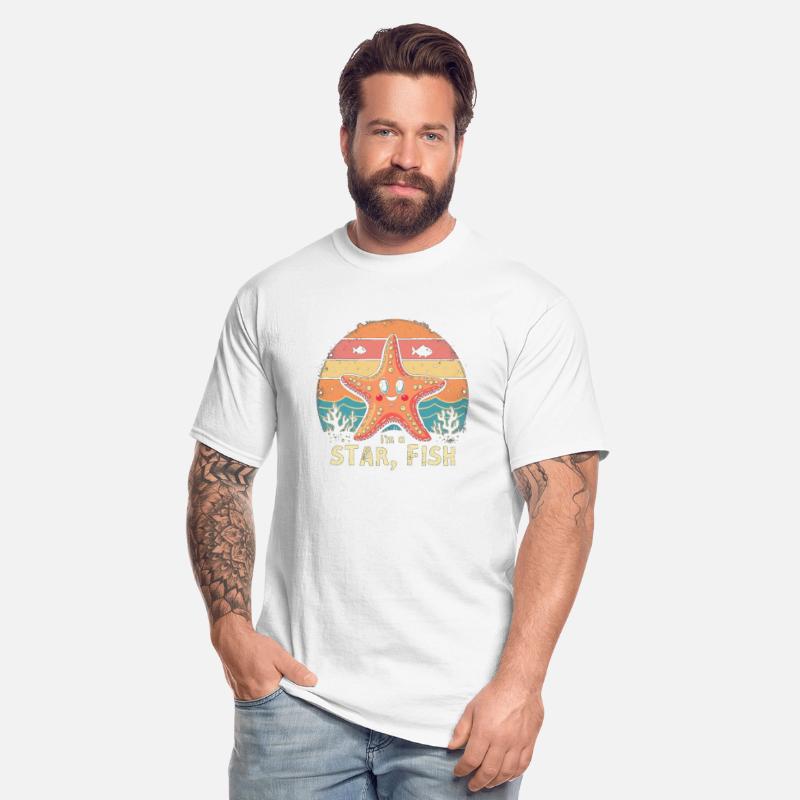 Retro Starfish Iâm a Star, Fish Funny Ocean Tee