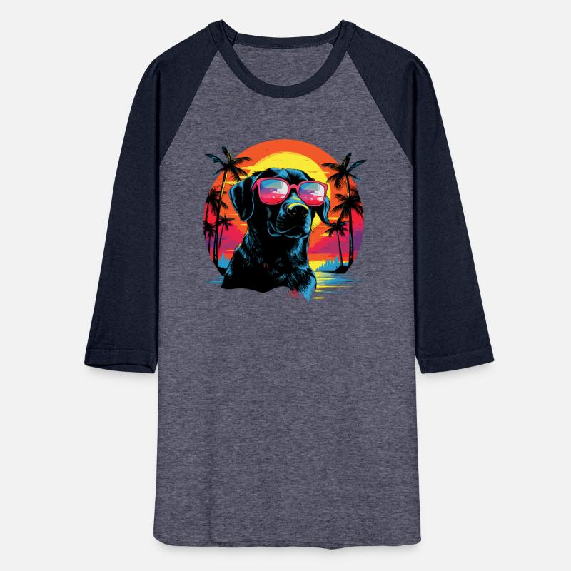 Retro Wave Labrador Dog Shirt