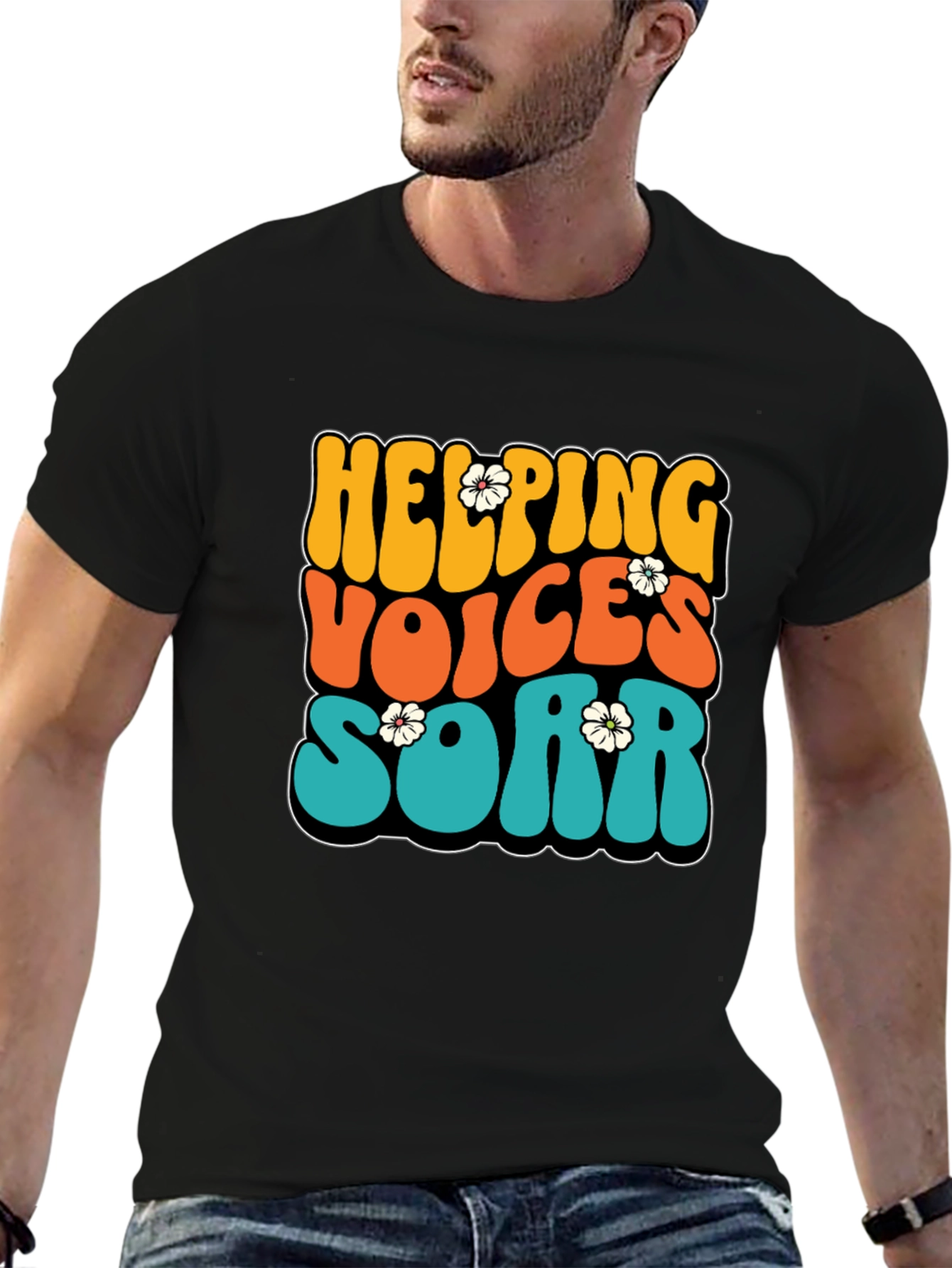 Helping Voices Soar Graphic Tee - Retro Style