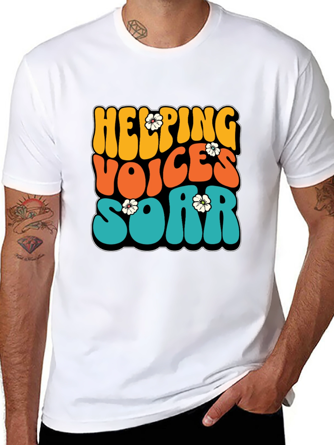 Helping Voices Soar Graphic Tee - Retro Style