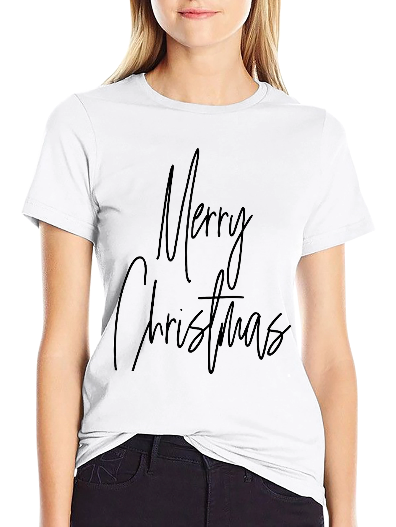 Merry Christmas Black T-Shirt
