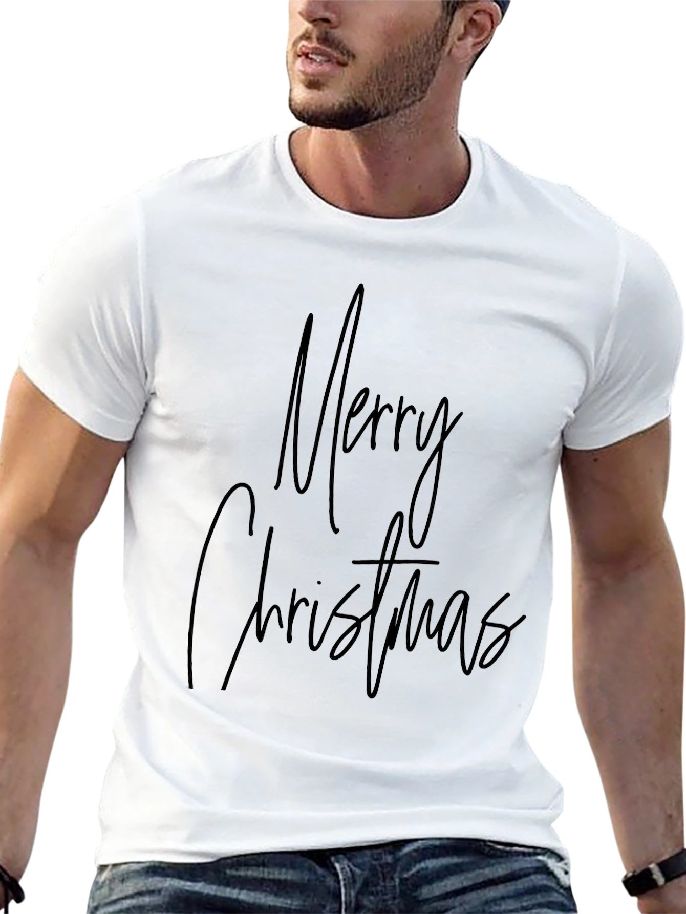 Merry Christmas Black T-Shirt