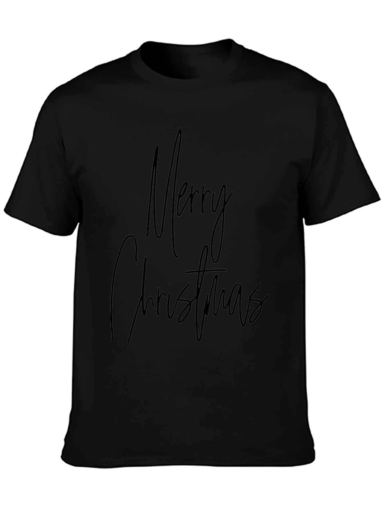 Merry Christmas Black T-Shirt