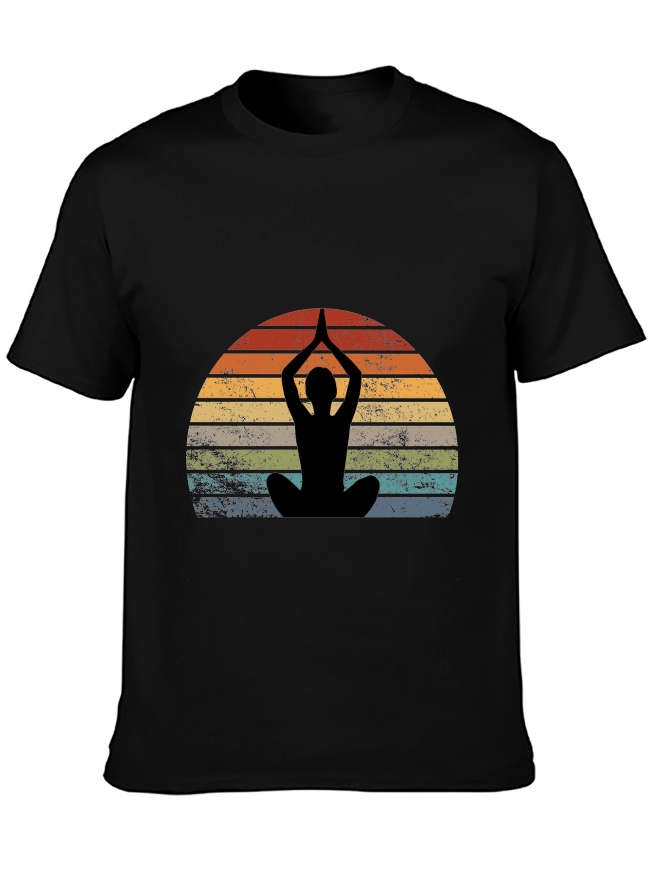 Yoga Silhouette Sunset Graphic Tee