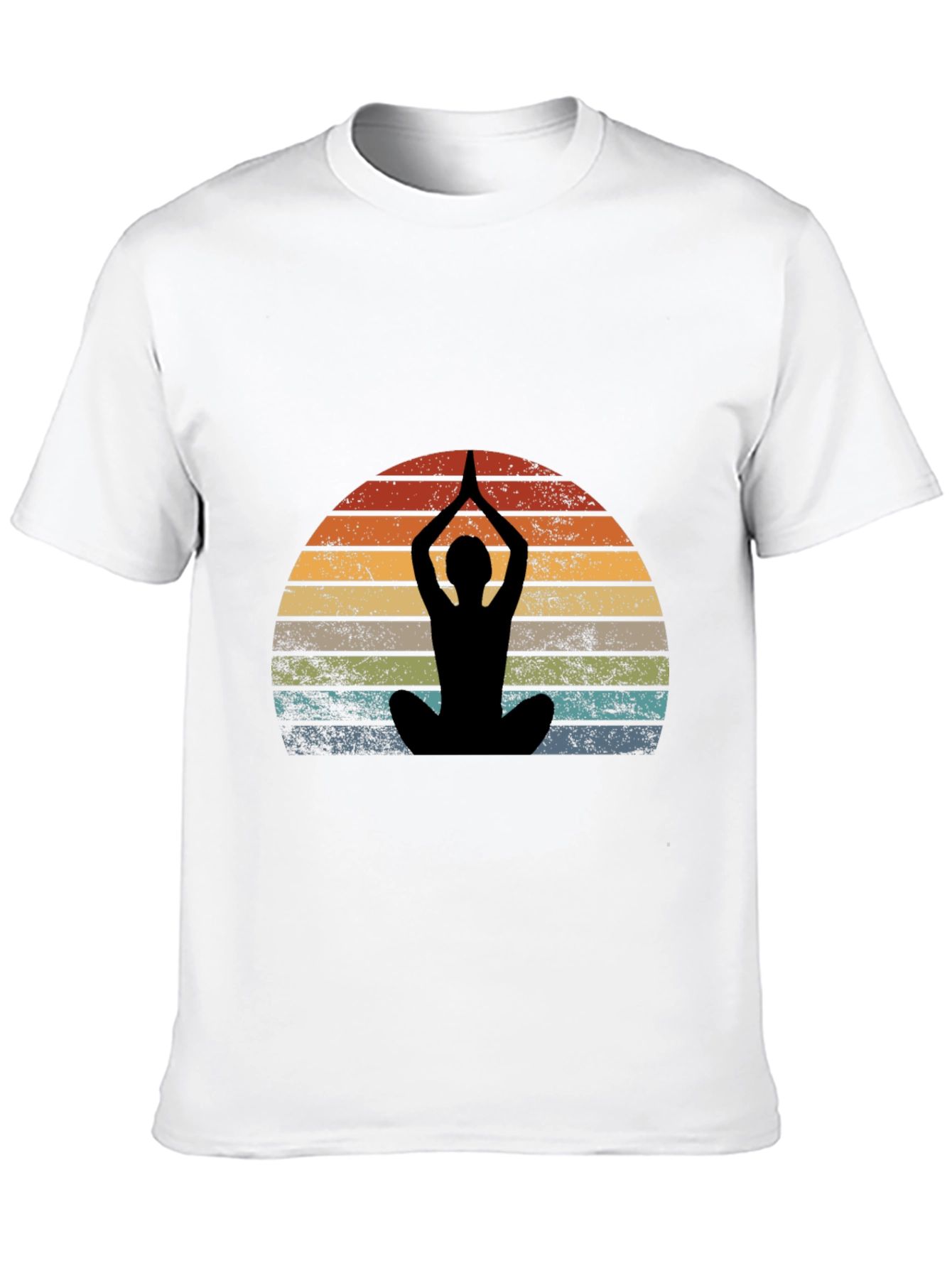 Yoga Silhouette Sunset Graphic Tee