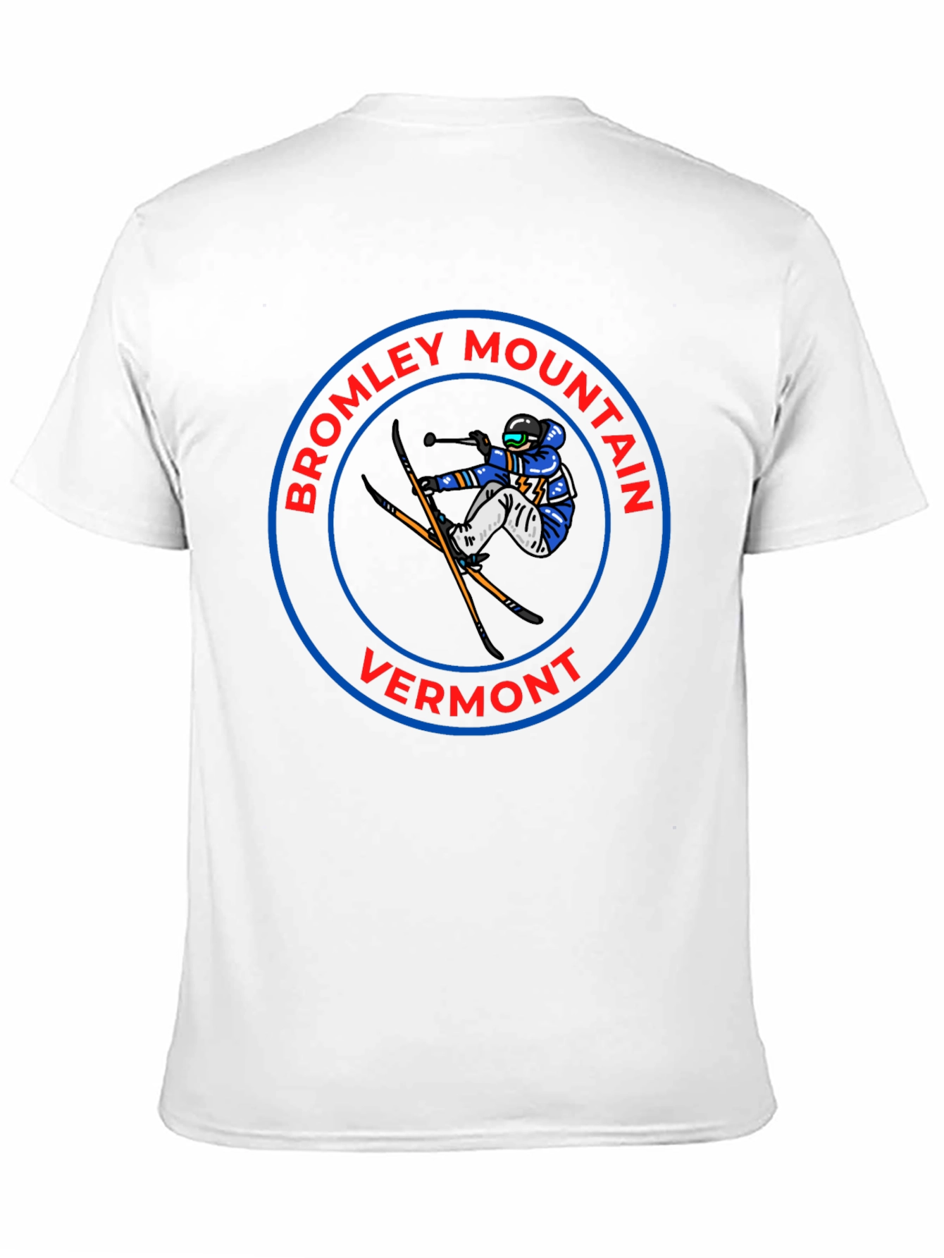 Bromley Mountain Vermont T-Shirt - Skier Design