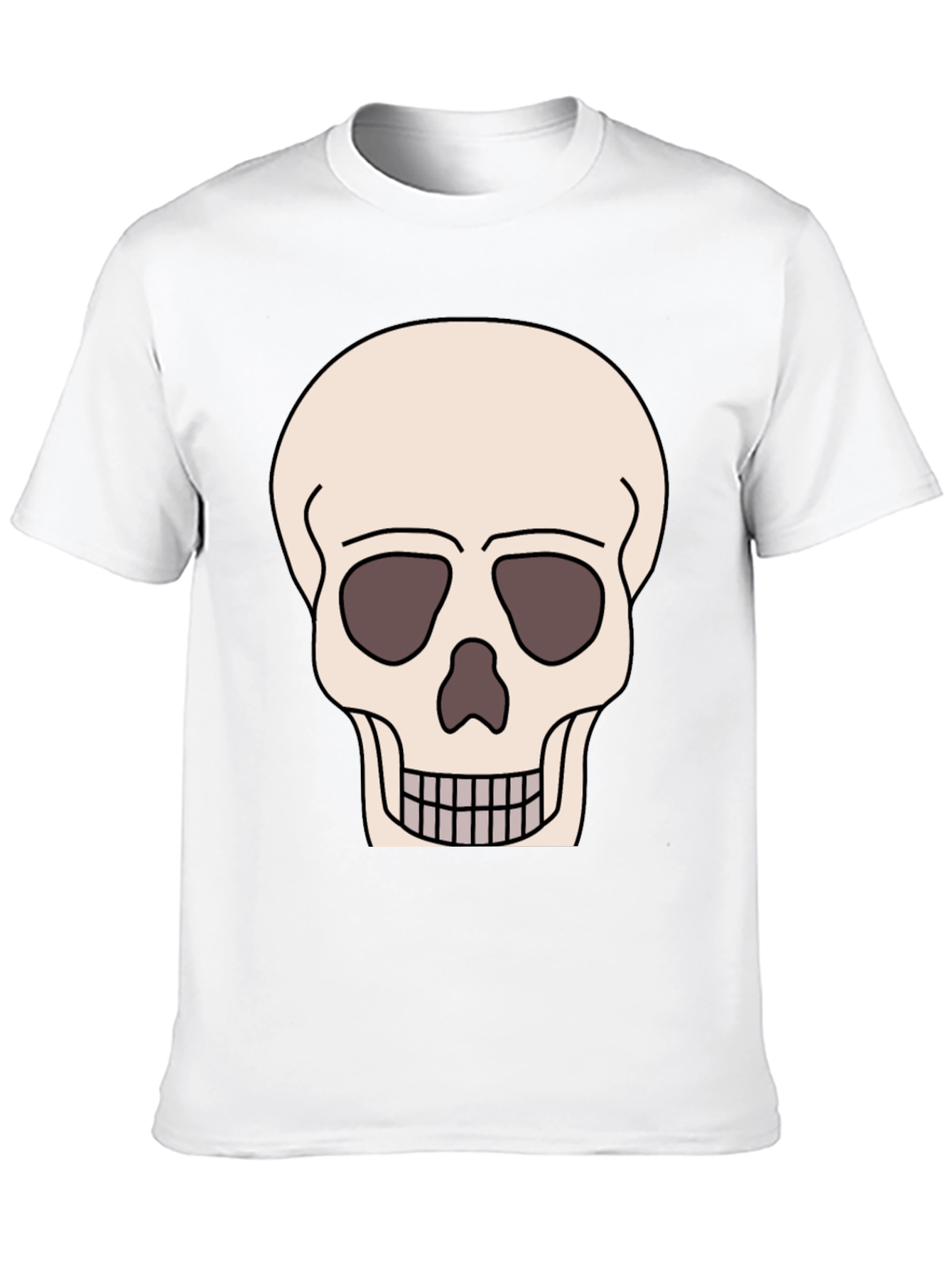 Skull Graphic T-Shirt - Black Cotton Tee
