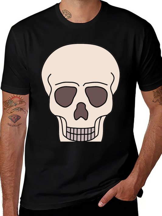 Skull Graphic T-Shirt - Black Cotton Tee