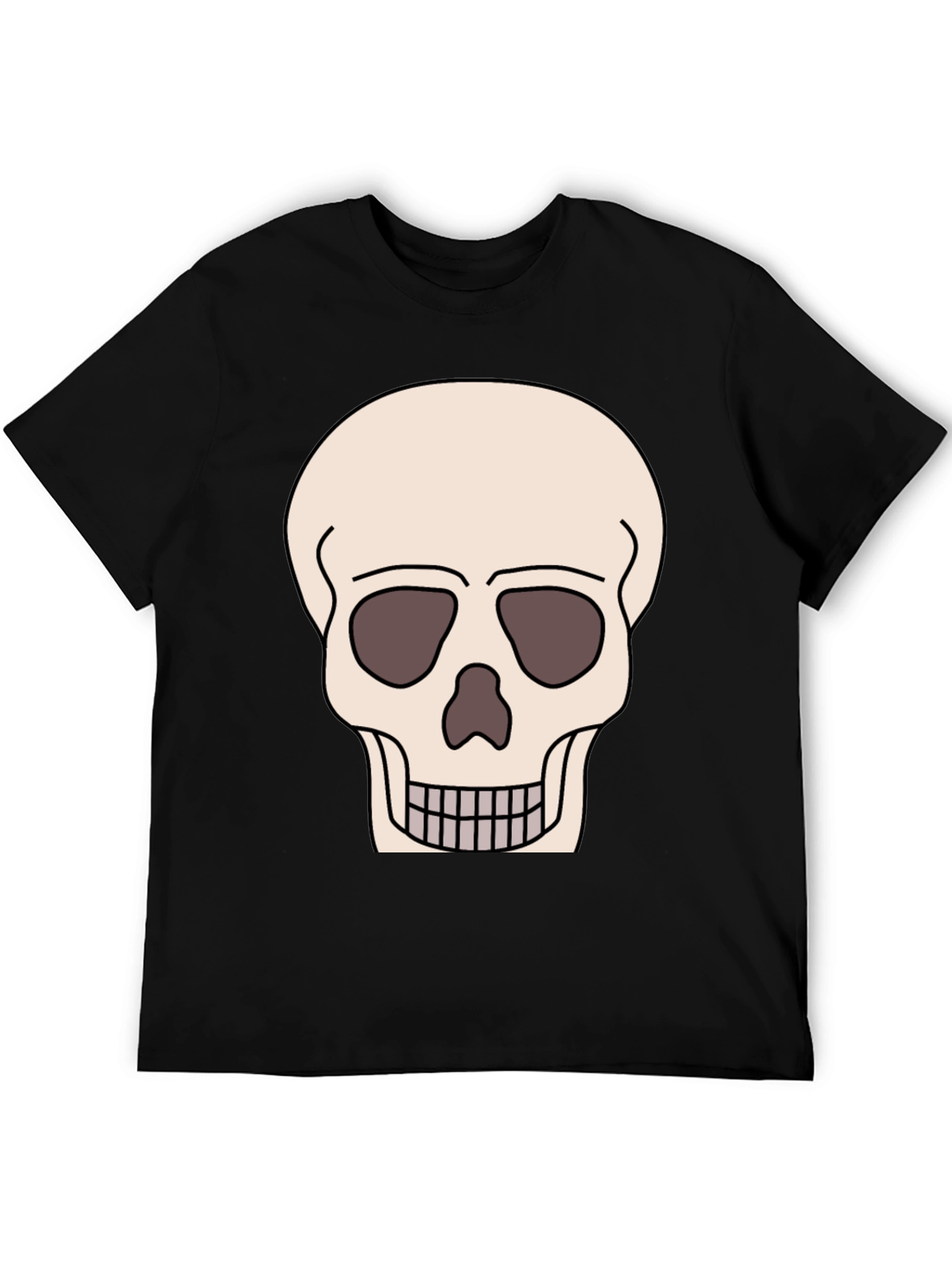 Skull Graphic T-Shirt - Black Cotton Tee