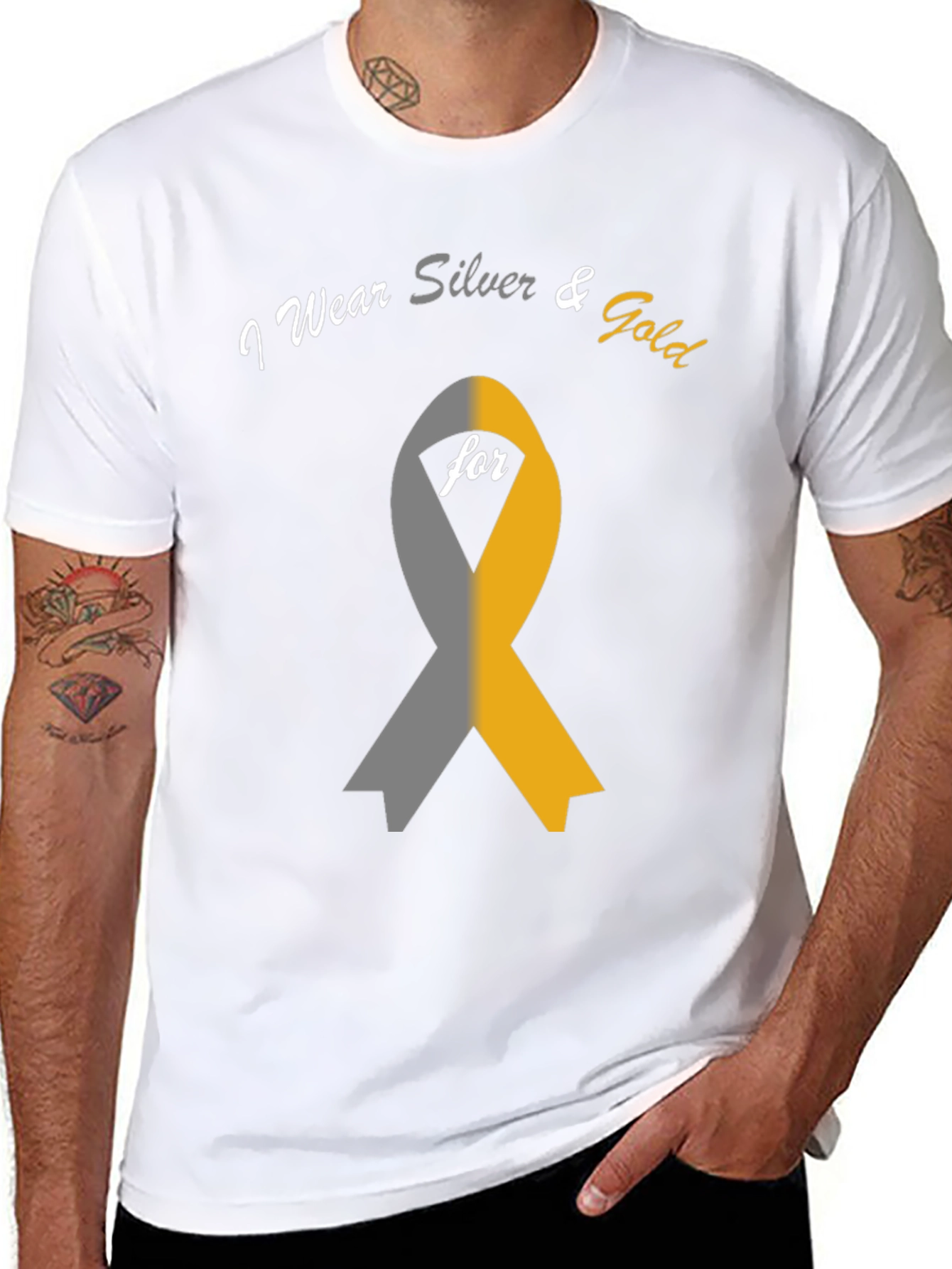 I Wear Silver & Gold T-Shirt