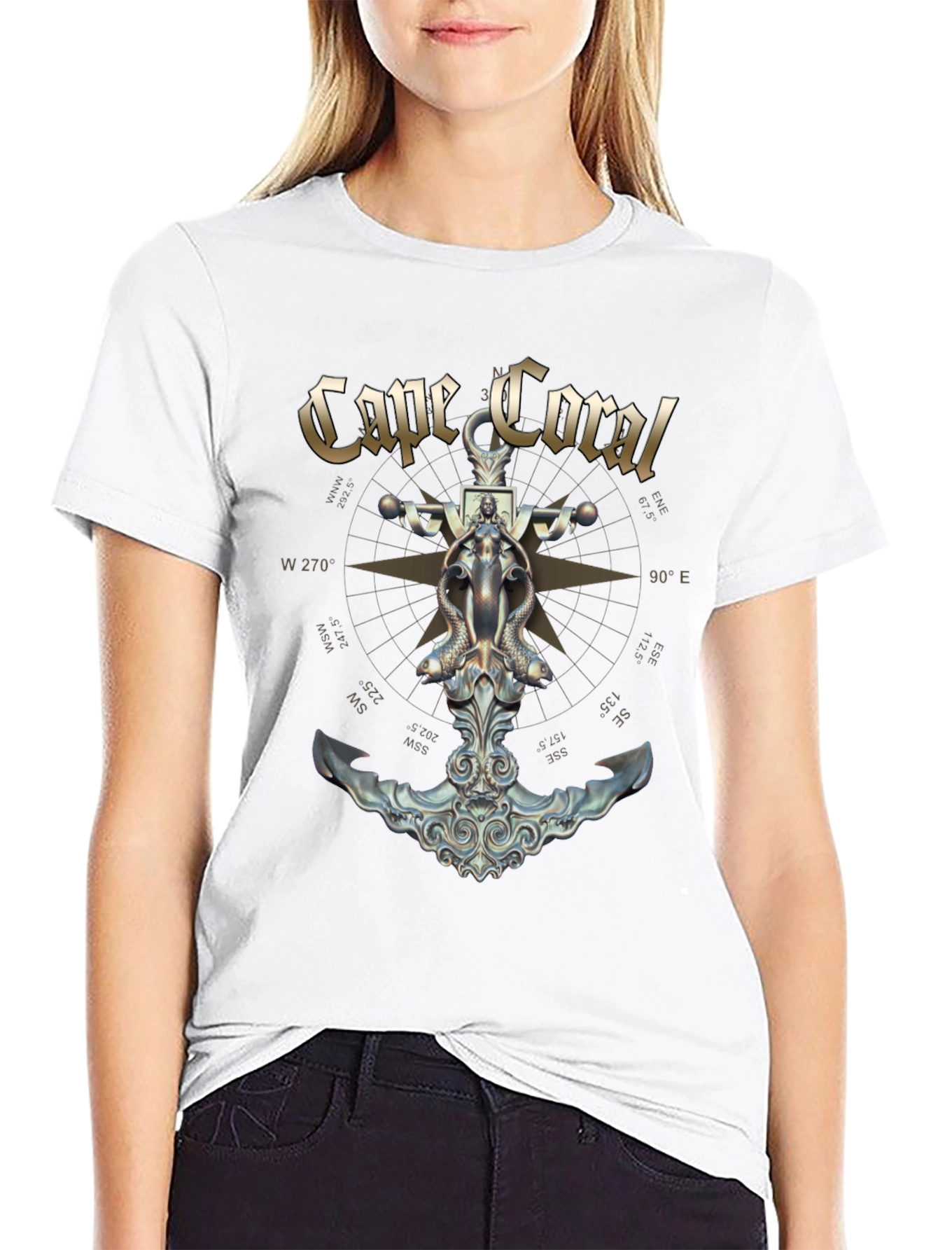 Cape Coral Nautical Anchor T-Shirt