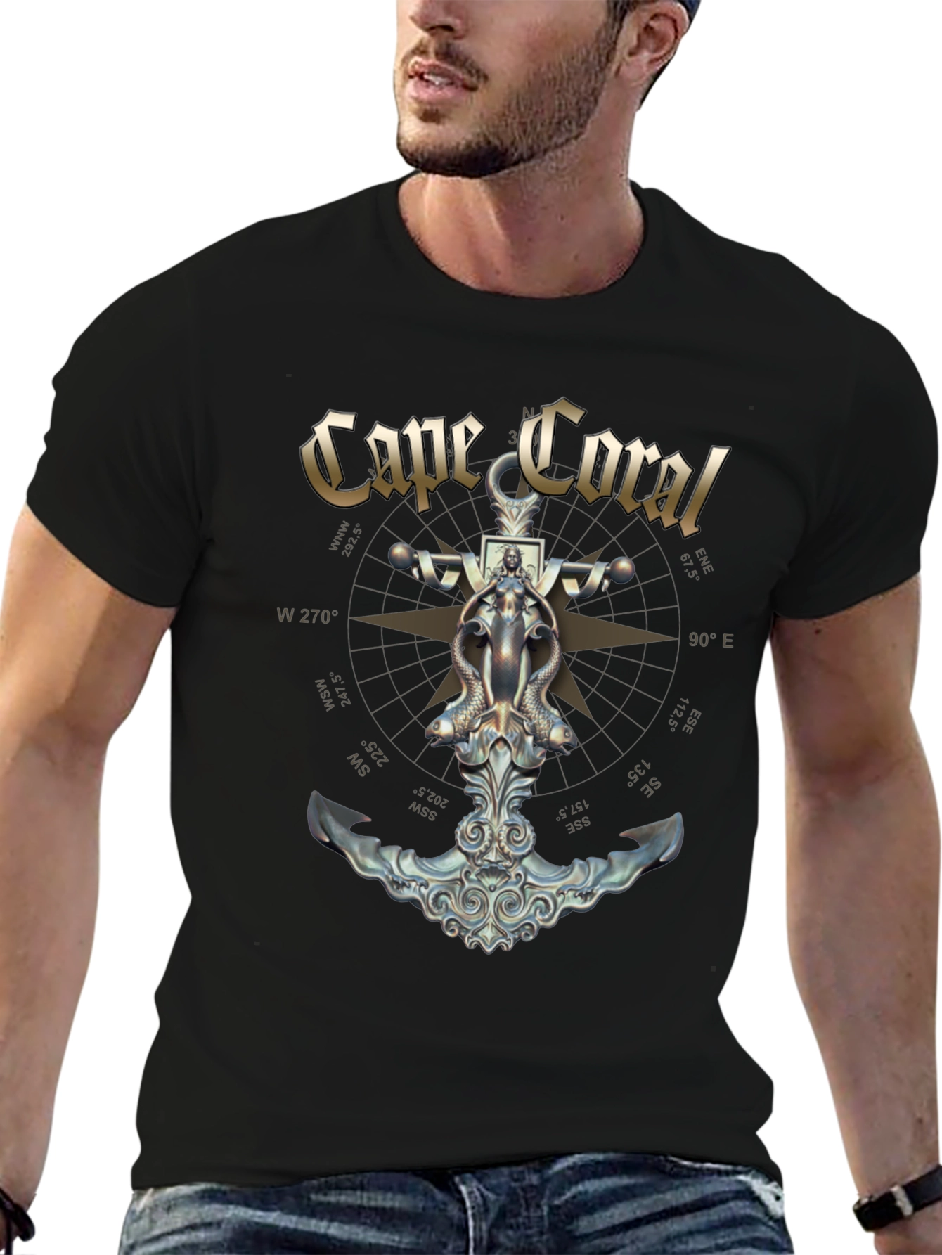 Cape Coral Nautical Anchor T-Shirt