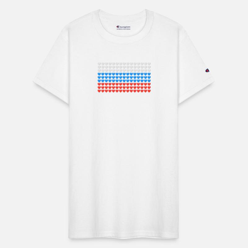 Russia HEARTS Flag