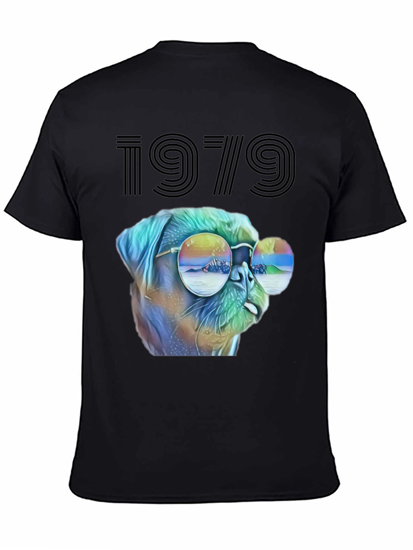 Retro 1979 Dog Graphic T-Shirt