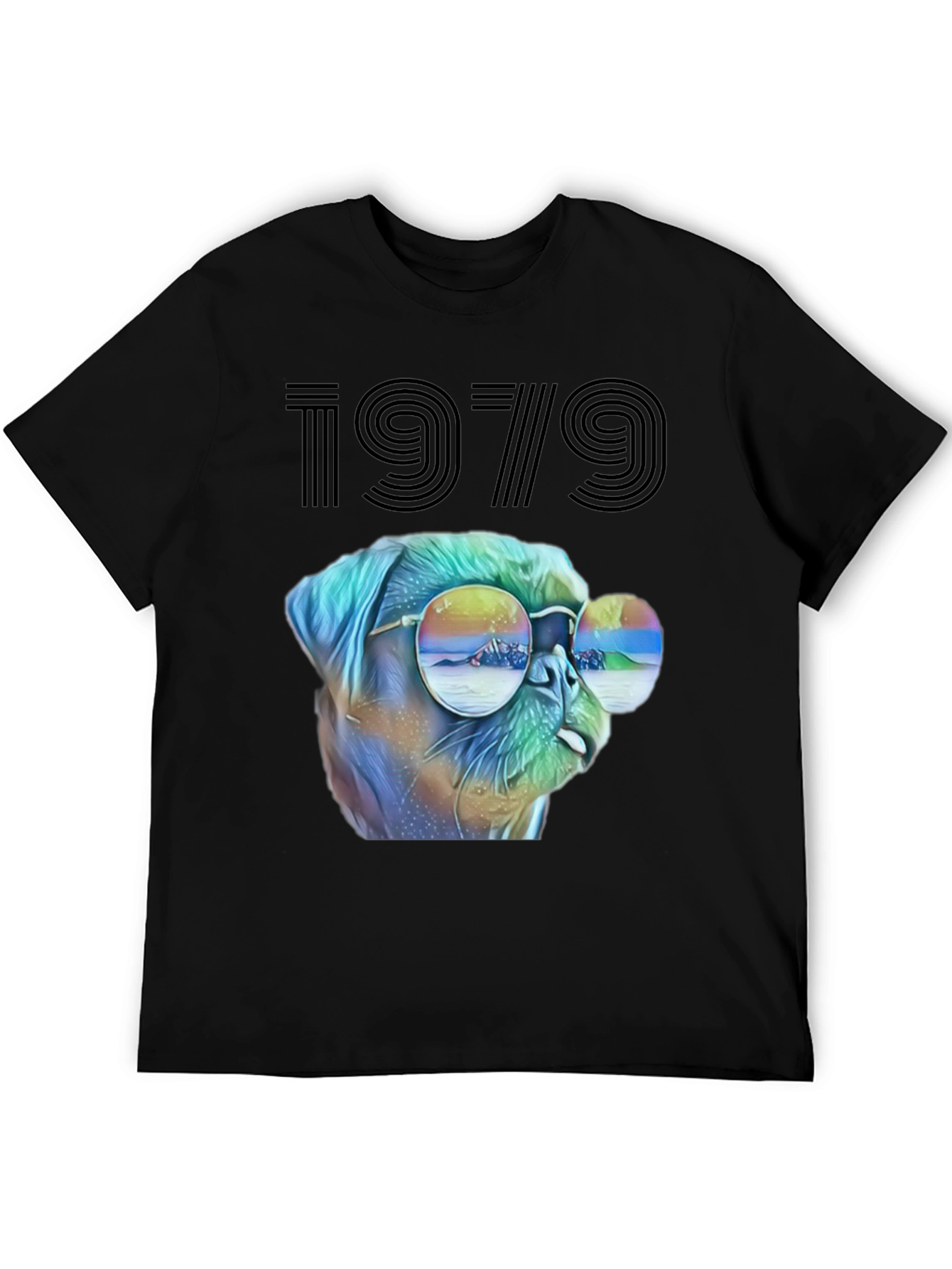 Retro 1979 Dog Graphic T-Shirt