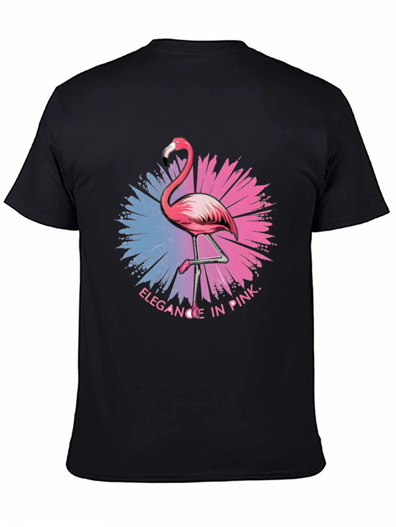 Elegance In Pink Flamingo Graphic T-Shirt