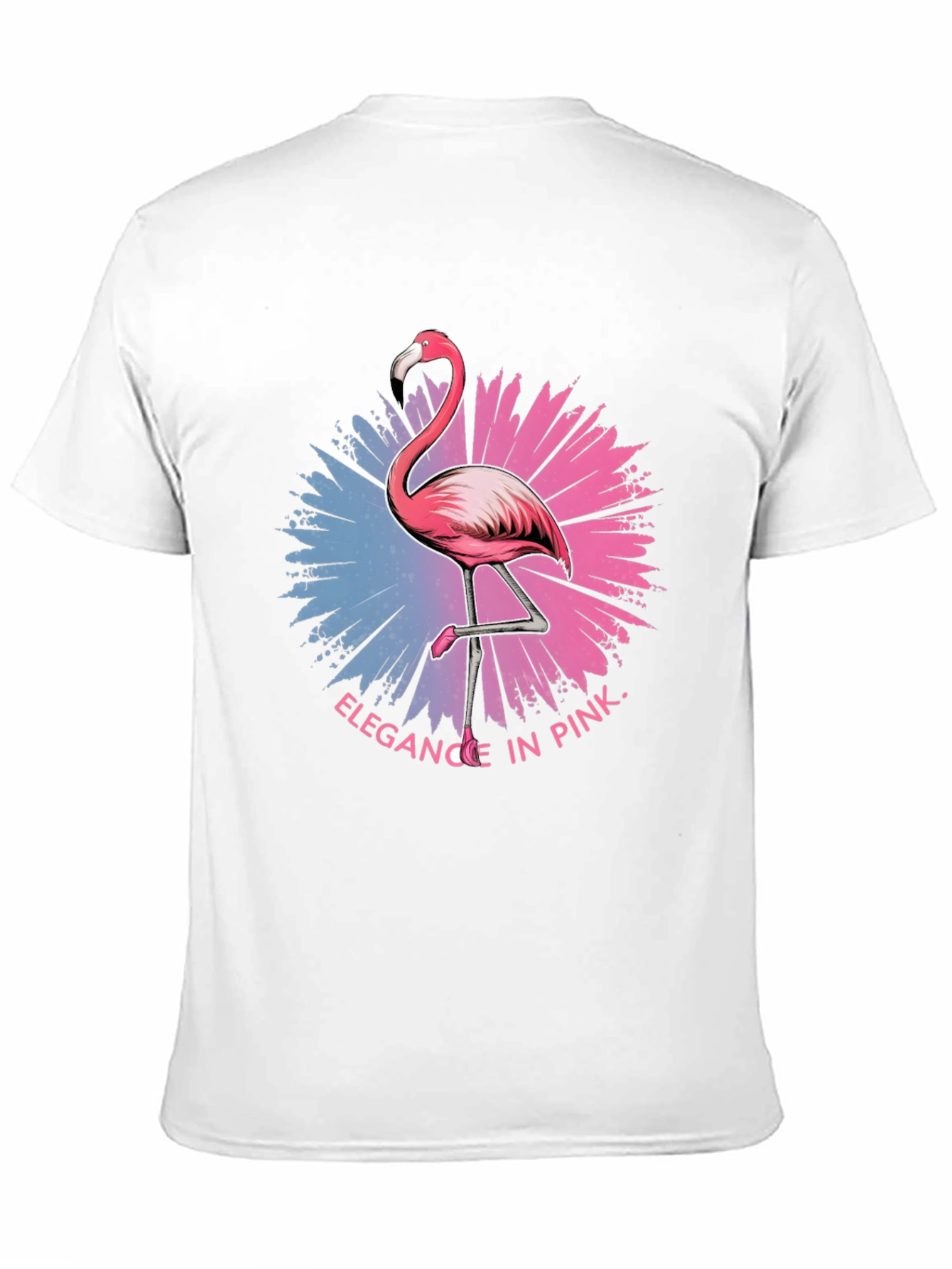 Elegance In Pink Flamingo Graphic T-Shirt
