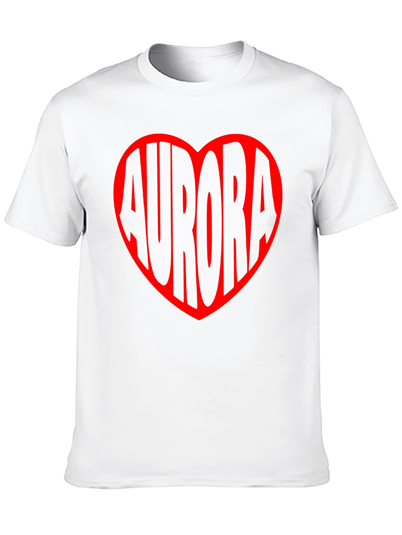 Aurora Heart Graphic Tee - Black Unisex T-Shirt