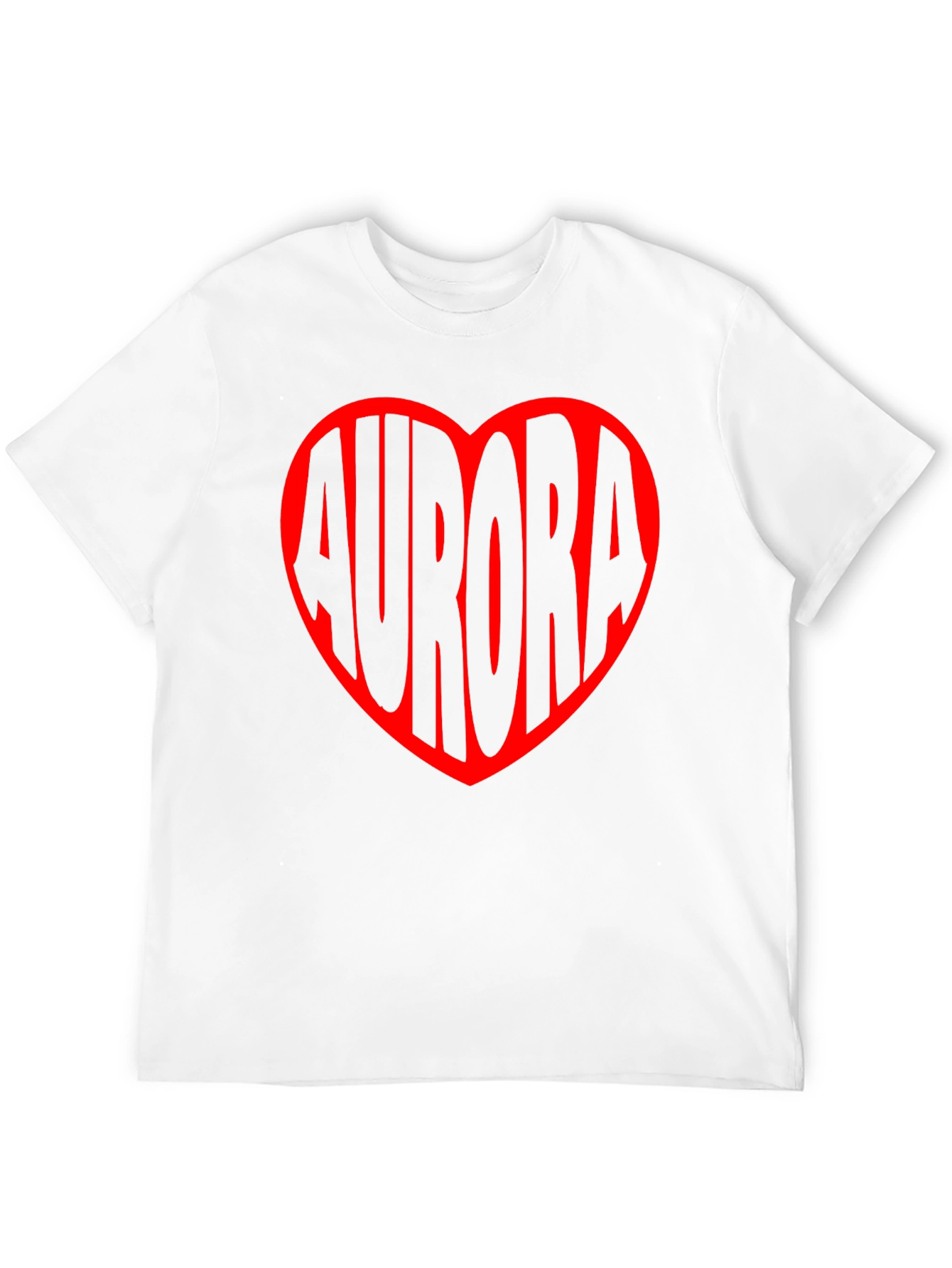 Aurora Heart Graphic Tee - Black Unisex T-Shirt