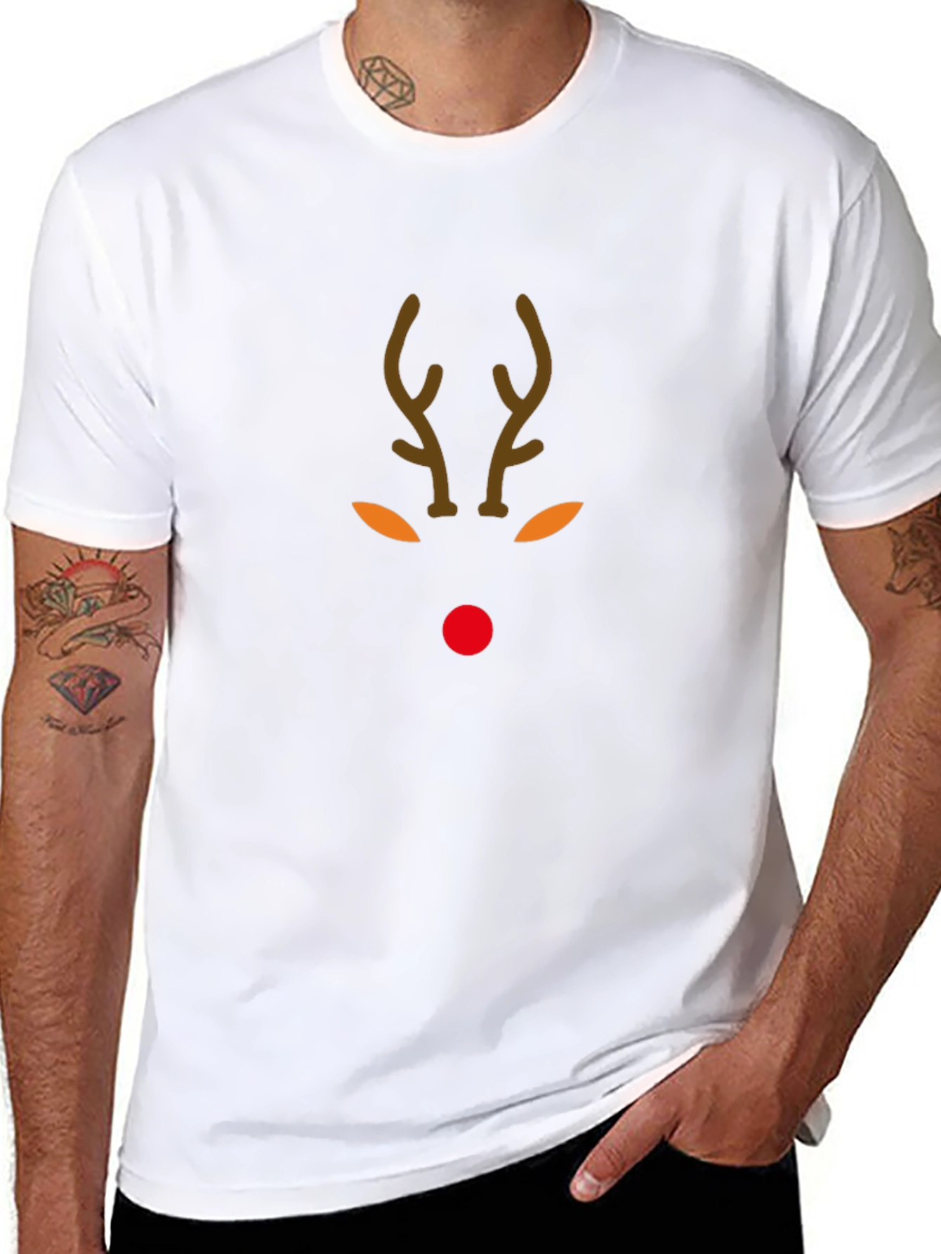 Reindeer Christmas T-Shirt: Festive Holiday Apparel