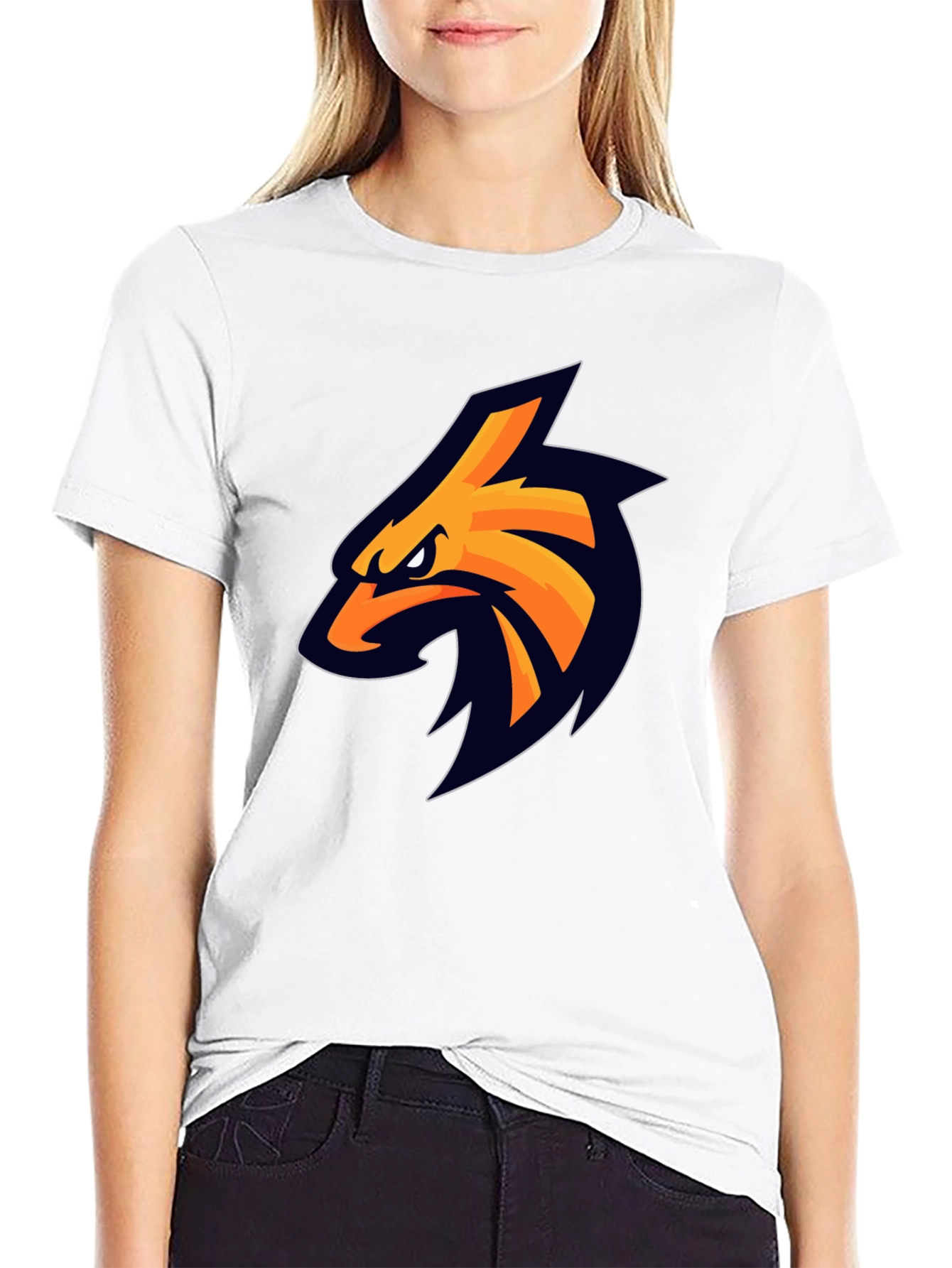 Eagle Logo Black T-Shirt - Casual Style