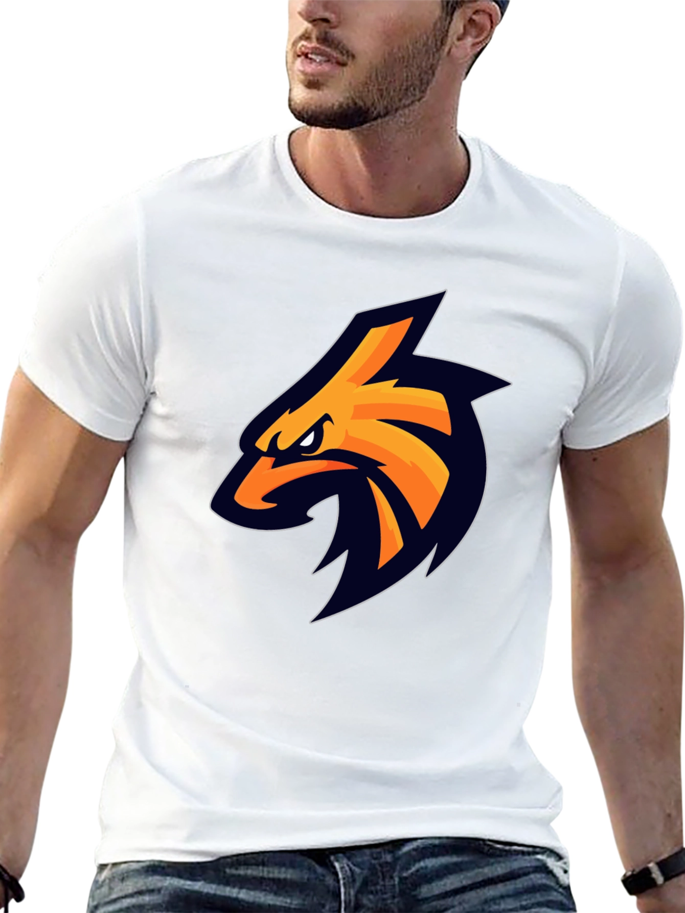 Eagle Logo Black T-Shirt - Casual Style