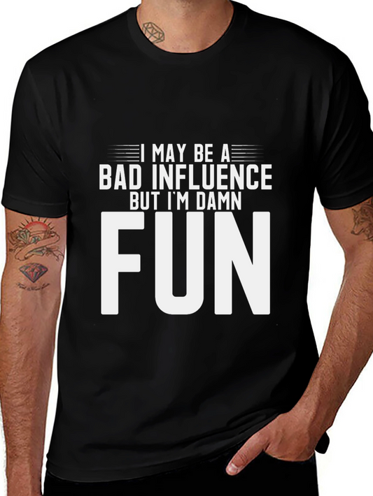 Bad Influence Fun Graphic T-Shirt