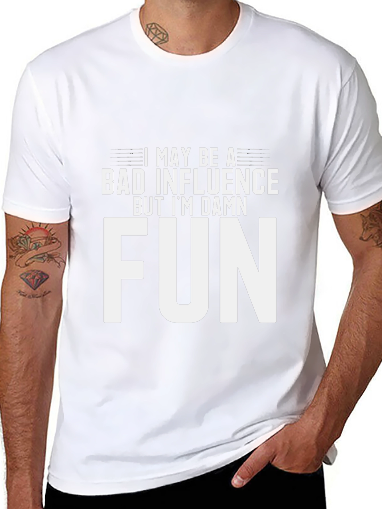 Bad Influence Fun Graphic T-Shirt