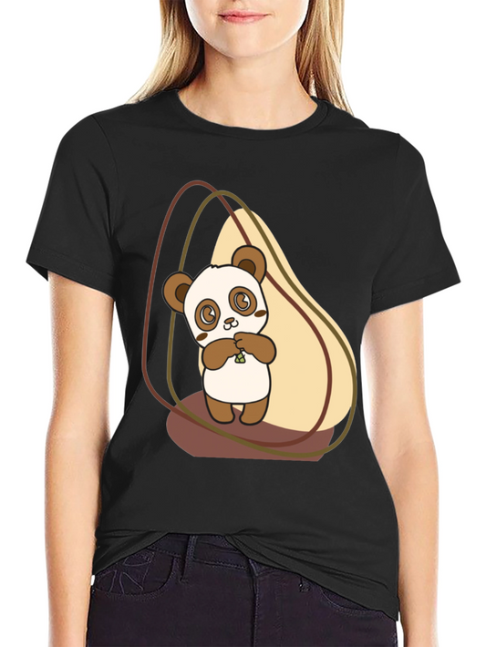 Cute Panda Graphic Tee - Soft Cotton Blend